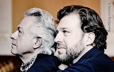 Christoph and Julian Pregardien,  Vater und Sohn.Januari 2025 Vienna Schubertsaal  Konzertsaal Wien.Photo: Marco Borggreve