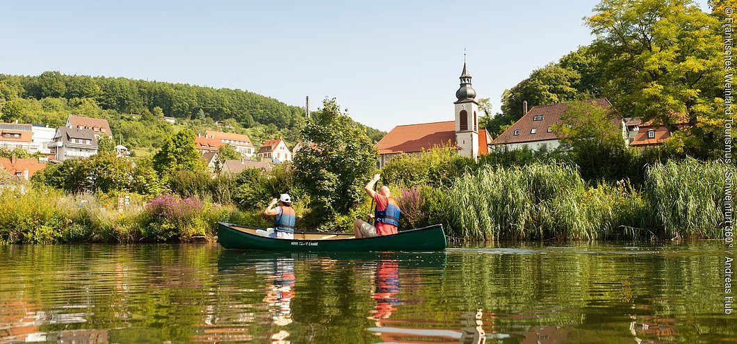 Kanufahren auf dem Main (Schonungen, Fränkisches Weinland)