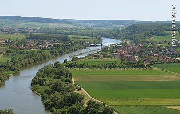 Blick auf die Gemeinde (Himmelstadt, Fränkisches Weinland)