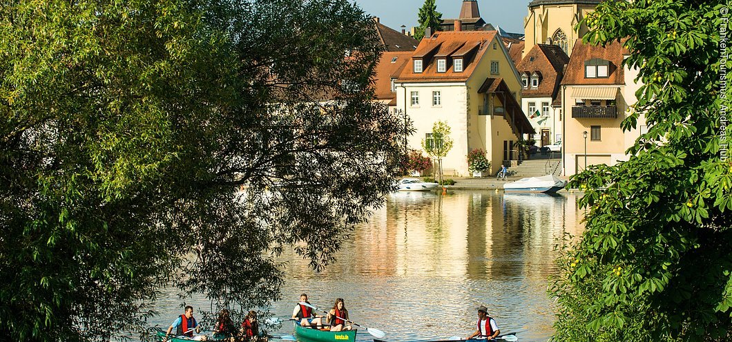 Kanufahren auf dem Main (Kitzingen, Fränkisches Weinland)