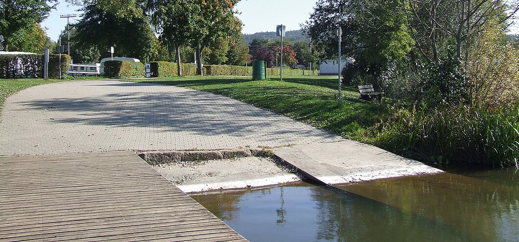 Kanueinstiegsstelle Ortswiesensee, Gelbe Welle