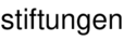 stiftungen
